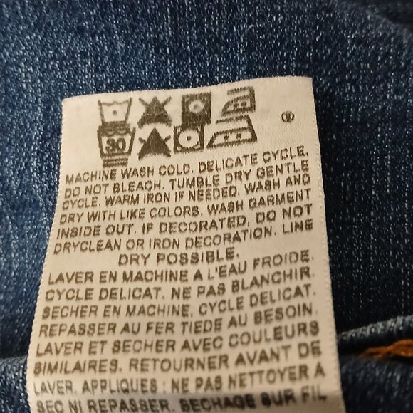 Levis 512 Jeans 8 Short Curvy Perfectly Slimming Straight Blue Denim Stretch - Picture 8 of 8